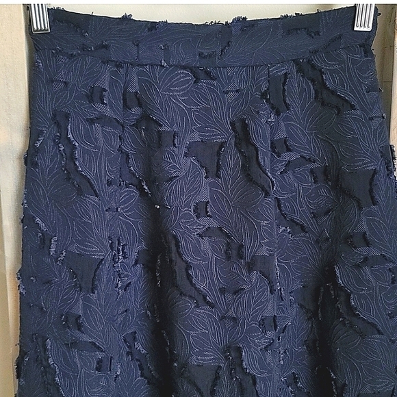 H&M Lace Midi Circle Blue Skirt Size 4 - Picture 3 of 13